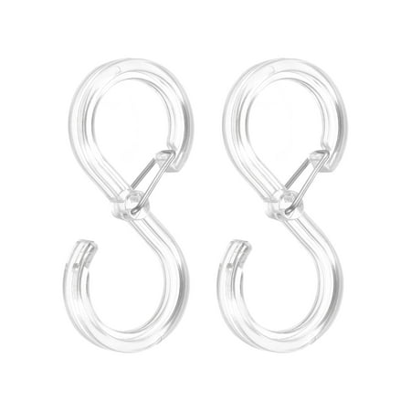 Uxcell S Hooks Plastic Hangers with Buckle for Hanging Clothes Bags Keys Transparent 2 Pack
Uxcell S Hooks Plastic Hangers with Buckle for Hanging Clothes Bags Keys Transparent 2 Pack