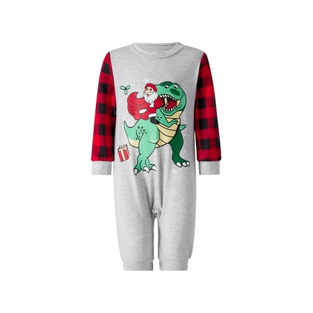 Eyicmarn Parent-Child Christmas Nightclothes Long Sleeve Round Neck Santa Dinosaur Print Tops Trousers Suit / Romper / Dog Wear
Eyicmarn Parent-Child Christmas Nightclothes Long Sleeve Round Neck Santa Dinosaur Print Tops Trousers Suit / Romper / Dog Wear