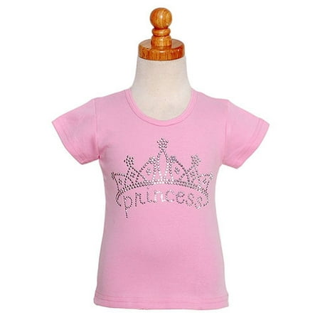 Daisy Creek Pink Tiara Princess T Shirt Baby Toddler Little Girl 3M-12