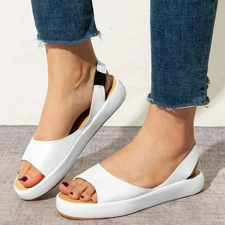 Alueeu Women s sandals Women Summer Solid Leather Open Toes Casual Elastic Band Sandals Shoes
Alueeu Women s sandals Women Summer Solid Leather Open Toes Casual Elastic Band Sandals Shoes