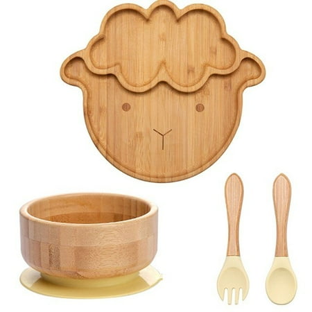 QWZNDZGR 4pcs Childrens Tableware Suction Plate Bowl Baby Dishes Baby Feeding Dishes Spoon Fork Sets Bamboo Plate for Kids Tableware
QWZNDZGR 4pcs Childrens Tableware Suction Plate Bowl Baby Dishes Baby Feeding Dishes Spoon Fork Sets Bamboo Plate for Kids Tableware