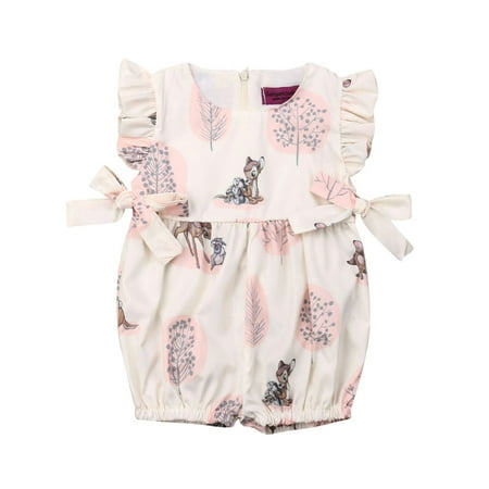 Sunisery Newborn Infant Baby Girl Deer Trees Patterns Ruffle Sleeve Bows Jumpsuit Sets Pink 18-24 Months
Sunisery Newborn Infant Baby Girl Deer Trees Patterns Ruffle Sleeve Bows Jumpsuit Sets Pink 18-24 Months
