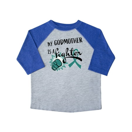 Inktastic Ovarian Cancer Awareness My Godmother is a Fighter Gift Toddler Boy or Toddler Girl T-Shirt
Inktastic Ovarian Cancer Awareness My Godmother is a Fighter Gift Toddler Boy or Toddler Girl T-Shirt