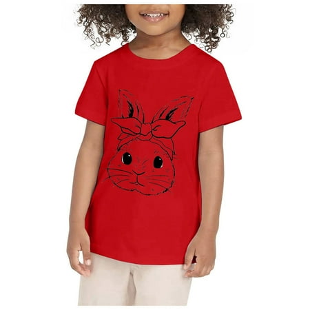 Sobgg25 Girls Tops Tees Shirts Kids Bunny Shirt Toddler Boys T Shirt Kids Cute Bunny Rabbit Graphic Tees Tops Outfits Clothes Size 3-4 Years
Sobgg25 Girls Tops Tees Shirts Kids Bunny Shirt Toddler Boys T Shirt Kids Cute Bunny Rabbit Graphic Tees Tops Outfits Clothes Size 3-4 Years