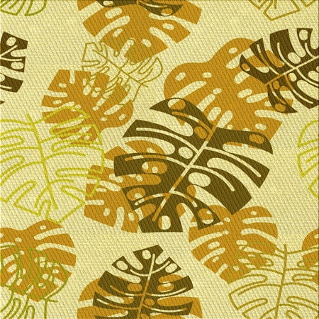 Ahgly Company Indoor Square Patterned Sedona Brown Area Rugs 7 Square
