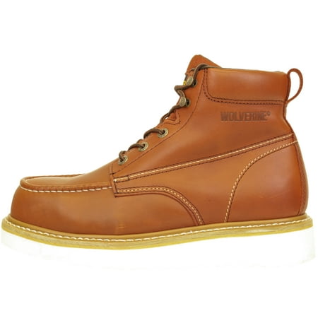 Wolverine 6 Inch Moc Steel Toe Russet