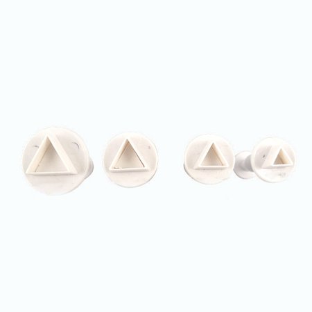 KABOER 4Pcs Rectangle Cake Plunger Mold Cookie Cutter Fondant Decor Tool Sugarcraft