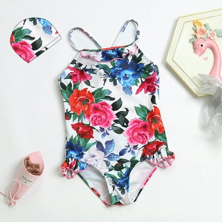 Leutsin Toddler Kids Baby Girls Floral Strap One-Piece Swimsuit Bathing Beach Swimwear
Leutsin Toddler Kids Baby Girls Floral Strap One-Piece Swimsuit Bathing Beach Swimwear