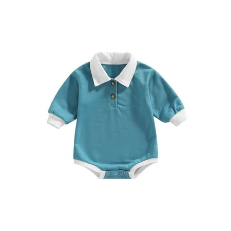 ZIYIXIN Autumn Infant Baby Boys Sweatshirt Romper Long Sleeve Turn Down Collar Button Jumpsuit Clothes Green 6-12 Months
ZIYIXIN Autumn Infant Baby Boys Sweatshirt Romper Long Sleeve Turn Down Collar Button Jumpsuit Clothes Green 6-12 Months