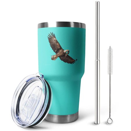 Eagle Stainless Steel Tumbler 30 Oz Coffee Travel Cup Vacuum Insulated & Double Wall with Leakproof Sliding Lid | Great for Hot Drinks and Cold Beverages
Eagle Stainless Steel Tumbler 30 Oz Coffee Travel Cup Vacuum Insulated & Double Wall with Leakproof Sliding Lid | Great for Hot Drinks and Cold Beverages