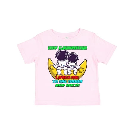 Inktastic My Grandma Loves Me Astronaut Gift Toddler Boy or Toddler Girl T-Shirt