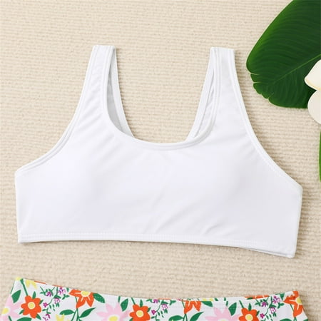 Gubotare Summer Big Kids Girls Bathing Suits 2 Piece Swimsuit Kids Floral Bikini Set Swimwear 6 To 12 Years Girls Two Pieces White 9-10 Years
Gubotare Summer Big Kids Girls Bathing Suits 2 Piece Swimsuit Kids Floral Bikini Set Swimwear 6 To 12 Years Girls Two Pieces White 9-10 Years
