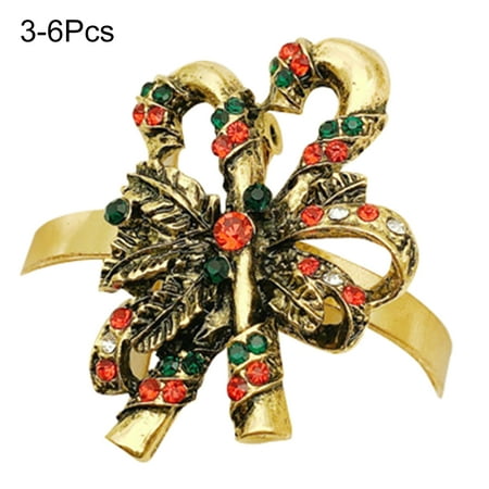 Meizhencang 6Pcs Napkin Buckles Christmas Series Pattern Rhinestone Inlaid Alloy Socks Snowman Napkin Ring Table Decor
Meizhencang 6Pcs Napkin Buckles Christmas Series Pattern Rhinestone Inlaid Alloy Socks Snowman Napkin Ring Table Decor