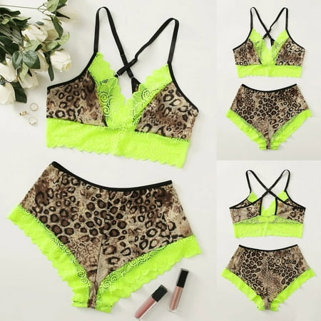 QWERTYU 2PCS Women s Sexy Leopard Lingerie Set Lace Teddy Lingerie Babydoll Criss Cross Bra and Panty Sets Green S
QWERTYU 2PCS Women s Sexy Leopard Lingerie Set Lace Teddy Lingerie Babydoll Criss Cross Bra and Panty Sets Green S