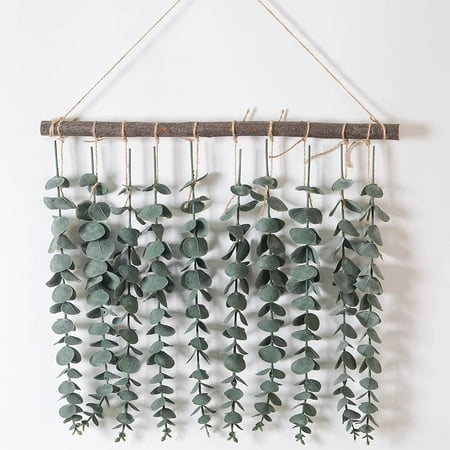 Artificial Hanging Eucalyptus Vines with Wooden Stick Boho Farmhouse Rustic Wall Decor Fake Greenery Plants for Bedroom Living Room Entryway and Bathroom
Artificial Hanging Eucalyptus Vines with Wooden Stick Boho Farmhouse Rustic Wall Decor Fake Greenery Plants for Bedroom Living Room Entryway and Bathroom