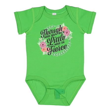 Inktastic Though She Be but Little She is Fierce with Flower Circle Illustration Gift Baby Girl Bodysuit
Inktastic Though She Be but Little She is Fierce with Flower Circle Illustration Gift Baby Girl Bodysuit