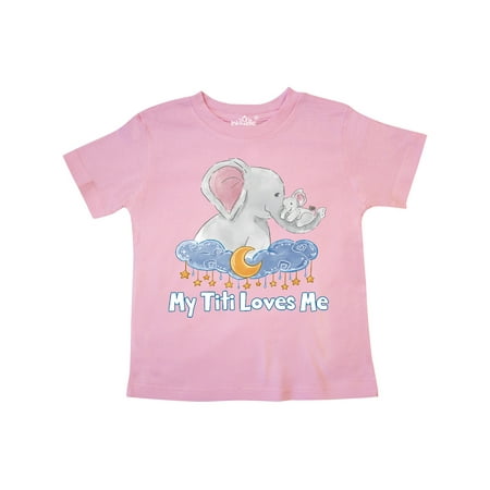 Inktastic My Titi Loves Me Cute Elephants Clouds Moon and Stars Gift Toddler Boy or Toddler Girl T-Shirt
Inktastic My Titi Loves Me Cute Elephants Clouds Moon and Stars Gift Toddler Boy or Toddler Girl T-Shirt