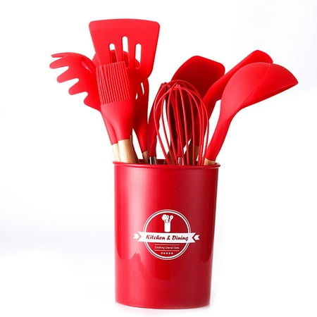 12-Piece Silicone Cookware Set Safe Healthy Waterproof Cooking Baking Tools Set for Baking Cooking Home Kitchen
12-Piece Silicone Cookware Set Safe Healthy Waterproof Cooking Baking Tools Set for Baking Cooking Home Kitchen