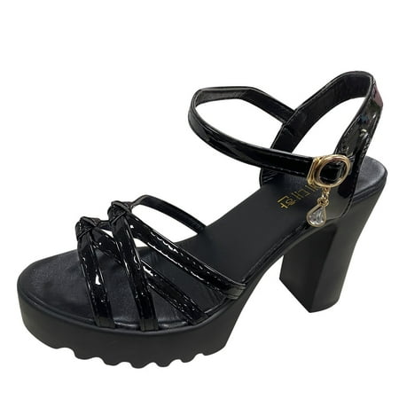 Womens Sandals Ladies Fashion Leather Cross Strap Fish Mouth Thick Sole High Heel Buckle Sandals Women S Sandals Pu Black 40
Womens Sandals Ladies Fashion Leather Cross Strap Fish Mouth Thick Sole High Heel Buckle Sandals Women S Sandals Pu Black 40