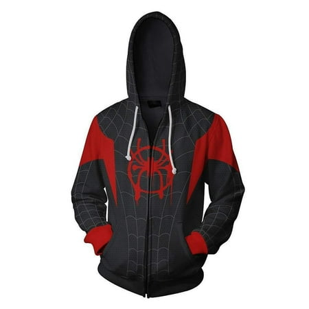 Miles Morales Hoodie - Sweater with Kangaroo Pocket