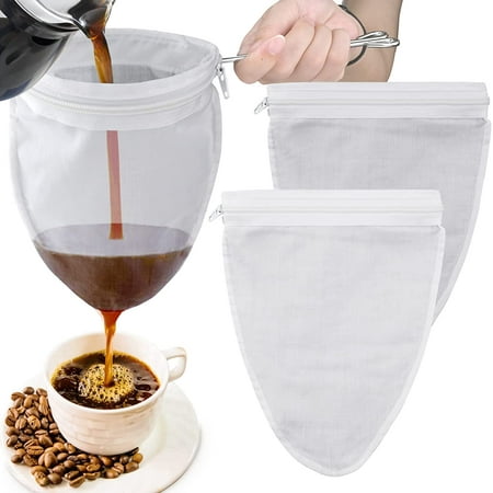 Superfine Mesh Filter Bag With Zipper Food Grade Filter Bag Fine Mesh Filter With Reinforced Frame And Sturdy Handle Nut Milk Bag For Coffee Milk Oil Juice
Superfine Mesh Filter Bag With Zipper Food Grade Filter Bag Fine Mesh Filter With Reinforced Frame And Sturdy Handle Nut Milk Bag For Coffee Milk Oil Juice