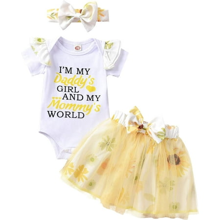 Infant Baby Girls Romper Outfits Ruffle Short Sleeve Bodysuit Floral Tulle Skirts Summer Clothes Set
Infant Baby Girls Romper Outfits Ruffle Short Sleeve Bodysuit Floral Tulle Skirts Summer Clothes Set