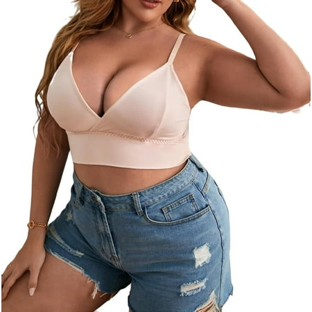 Plain A Piece Plus Size Bras & Bralettes Spaghetti Strap Women s Baby Pink
Plain A Piece Plus Size Bras & Bralettes Spaghetti Strap Women s Baby Pink