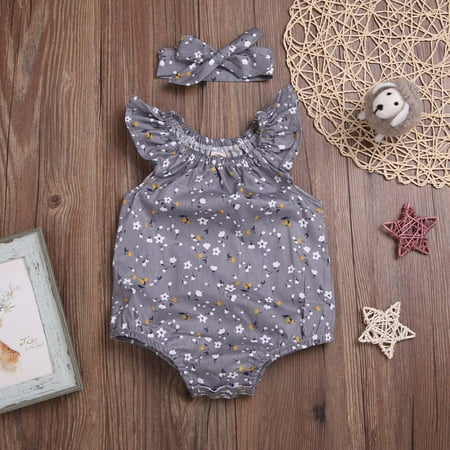Vivianyo HD Clothes for Baby Girls Newborn Girl Summer Solid Color Sleeveless Romper + Headband Flash Picks Gray
Vivianyo HD Clothes for Baby Girls Newborn Girl Summer Solid Color Sleeveless Romper + Headband Flash Picks Gray