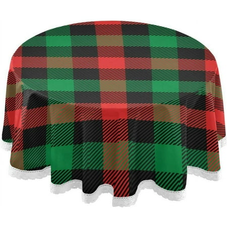 SKYSONIC Green Red Plaid Round Tablecloth Washable Oil Proof Table Cover for Kitchen Holiday Party Wedding Picnic Decoration
SKYSONIC Green Red Plaid Round Tablecloth Washable Oil Proof Table Cover for Kitchen Holiday Party Wedding Picnic Decoration
