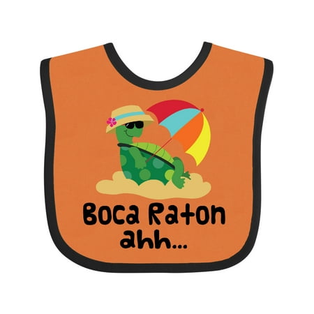 Inktastic Boca Raton Florida Gift Baby Girl Bib
