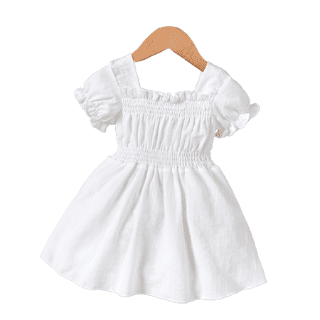 Mikrdoo Baby Girls Dress Elegant 6 Months Baby Girls Bubble Sleeve Summer 9 Months Baby Girls One Piece Sun Dress White
Mikrdoo Baby Girls Dress Elegant 6 Months Baby Girls Bubble Sleeve Summer 9 Months Baby Girls One Piece Sun Dress White