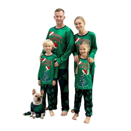 Christmas Family Pajamas Long Sleeve Tree Crew Tops + Long Pants Parent-Child Christmas Nightwear Home Wear Clothes
Christmas Family Pajamas Long Sleeve Tree Crew Tops + Long Pants Parent-Child Christmas Nightwear Home Wear Clothes