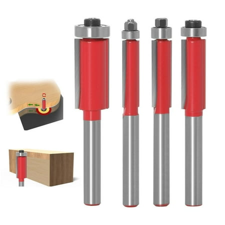 Ibaste Flush Trim Router Bits Flush Trim Router Bit Set 1/4 or 6mm Shank Durable 4 Pieces Flush Trim Bits 1/4 or 6mm Shank Gift for DIY and Woodworking Professionals polite
Ibaste Flush Trim Router Bits Flush Trim Router Bit Set 1/4 or 6mm Shank Durable 4 Pieces Flush Trim Bits 1/4 or 6mm Shank Gift for DIY and Woodworking Professionals polite
