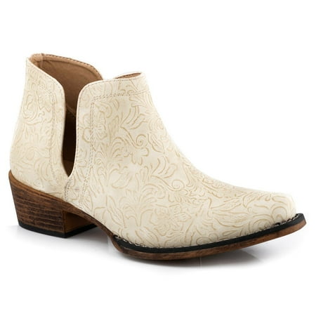 Roper Womens Ava Snip Toe Casual Boots Ankle Low Heel 1-2