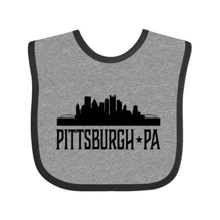 Inktastic Pittsburgh Pennsylvania City Skyline Gift Baby Boy or Baby Girl Bib