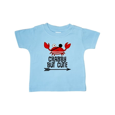 Inktastic Crabby But Cute Beach Crab Gift Baby Boy or Baby Girl T-Shirt