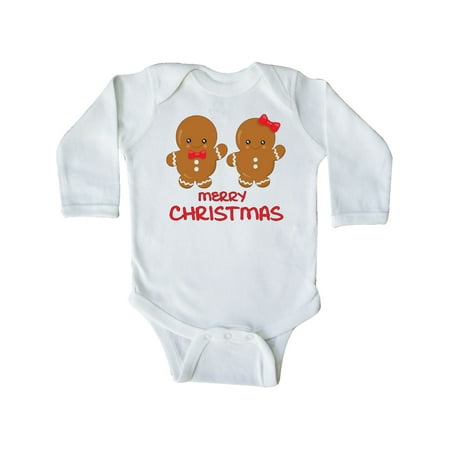 Inktastic Merry Christmas Gift Baby Boy or Baby Girl Long Sleeve Bodysuit