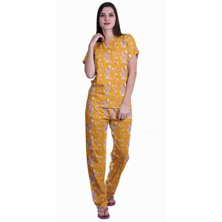 Moomaya Womens Printed Tee and Pajama Set PJs Short Sleeve Sleepwear Nightwear Loungewear S-XXL
Moomaya Womens Printed Tee and Pajama Set PJs Short Sleeve Sleepwear Nightwear Loungewear S-XXL