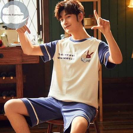 QWZNDZGR Summer Cotton Two Piece Set Short Sleeved Men s Pajamas set Sleep&Lounge Sexy Sleepwear Suit Pijama Casual Plus XXXXL Homewear
QWZNDZGR Summer Cotton Two Piece Set Short Sleeved Men s Pajamas set Sleep&Lounge Sexy Sleepwear Suit Pijama Casual Plus XXXXL Homewear