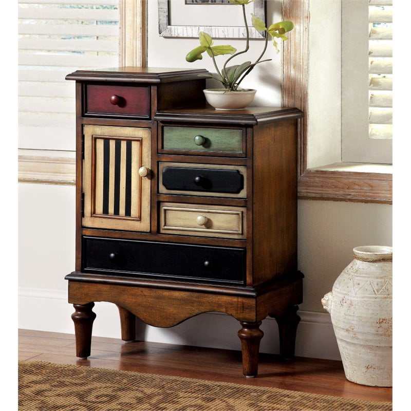 Furniture Of America Niles Vintage Accent Chest In Antique Walnut