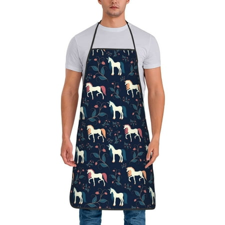Aprons for Men Women - Cartoon Cute Horse Flowers Cooking Kitchen Apron Chef Apron Waterproof Apron for Painting Pottery Baking BBQ Gardening Salon Gift For women Men
Aprons for Men Women - Cartoon Cute Horse Flowers Cooking Kitchen Apron Chef Apron Waterproof Apron for Painting Pottery Baking BBQ Gardening Salon Gift For women Men
