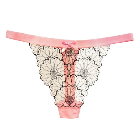 Underwear Women Womens Thongs Cotton Underwear Lace Panties Soft Breathable T-Back Hipster Low Waist(One Size Pink)
Underwear Women Womens Thongs Cotton Underwear Lace Panties Soft Breathable T-Back Hipster Low Waist(One Size Pink)