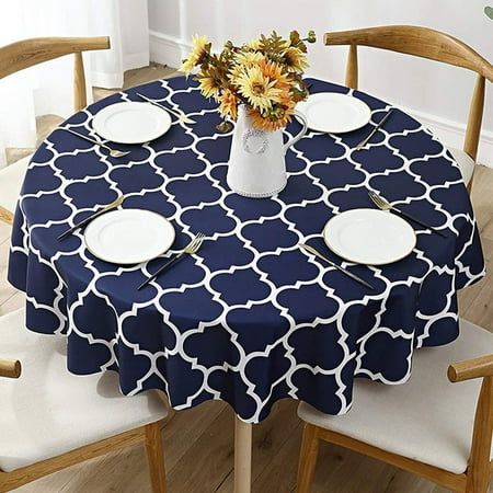 CUH Waterproof Polyester Round Tablecloth Spill-Proof Stain-Resistant Wipeable Classic Moroccan Pattern Table Cover for Dining Tables Kitchen and Party 40 Round Navy Blue
CUH Waterproof Polyester Round Tablecloth Spill-Proof Stain-Resistant Wipeable Classic Moroccan Pattern Table Cover for Dining Tables Kitchen and Party 40 Round Navy Blue