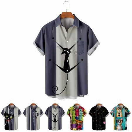 LANLIN Unisex Youth Crewneck Button Down Cats Tops Shirt Lapel Print Polyester Costume Size 100-170/XXS-8XL
LANLIN Unisex Youth Crewneck Button Down Cats Tops Shirt Lapel Print Polyester Costume Size 100-170/XXS-8XL
