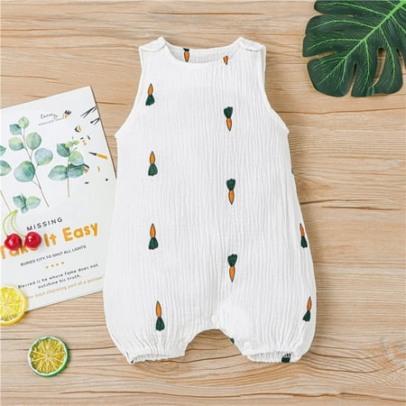 QISIWOLE Baby Girls Romper Summer Sleeveless One-pieces Jumpsuit Cotton Linen Outfits Savings
QISIWOLE Baby Girls Romper Summer Sleeveless One-pieces Jumpsuit Cotton Linen Outfits Savings