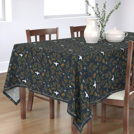 Cotton Sateen Tablecloth 70 Square - Winter Doves Forest Christmas Xmas Holidays Festive Print Custom Table Linens by Spoonflower
Cotton Sateen Tablecloth 70 Square - Winter Doves Forest Christmas Xmas Holidays Festive Print Custom Table Linens by Spoonflower