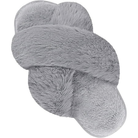 Women s Fuzzy Slippers Cross Band Fluffy Slippers Faux Fur Slippers Plush House Open Toe Cozy Slippers for Women
Women s Fuzzy Slippers Cross Band Fluffy Slippers Faux Fur Slippers Plush House Open Toe Cozy Slippers for Women