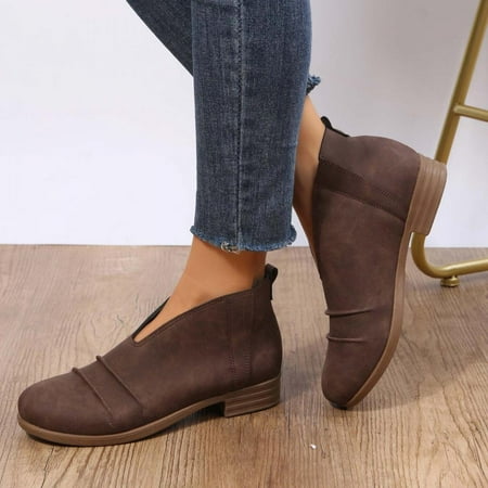 Tdoqot 2022 Boots for Women- Christmas Gifts Chunky Heel Casual Low-heeled Women s Ankle Boots Brown 37
Tdoqot 2022 Boots for Women- Christmas Gifts Chunky Heel Casual Low-heeled Women s Ankle Boots Brown 37