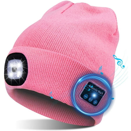 Viworld Wireless Musical Beanie Hat with Light LED Headphone Running Beanie Unisex Winter Warm Knit Cap for Sports Outdoors (Pink)
Viworld Wireless Musical Beanie Hat with Light LED Headphone Running Beanie Unisex Winter Warm Knit Cap for Sports Outdoors (Pink)