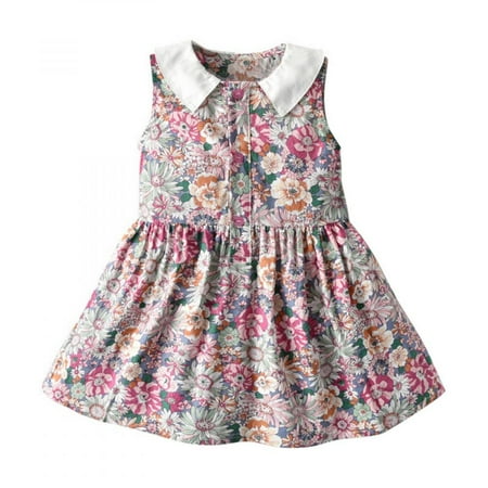 Baozhu Toddler Baby Girls Summer Dress Doll Collar Vest Cute Floral Printed Sleeveless Mini Tutu Casual Dress
Baozhu Toddler Baby Girls Summer Dress Doll Collar Vest Cute Floral Printed Sleeveless Mini Tutu Casual Dress